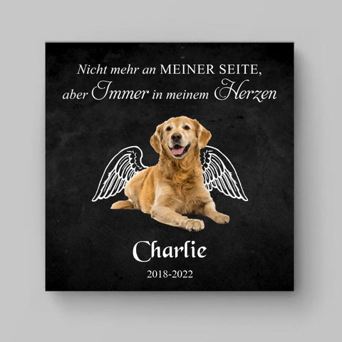 Personalisierte Leinwand - Engel Denkmal