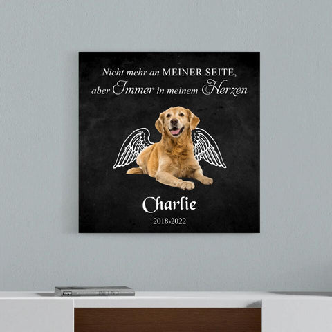 Personalisierte Leinwand - Engel Denkmal