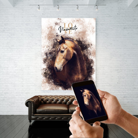 Personalisierte Portrait Leinwand - PawsLife