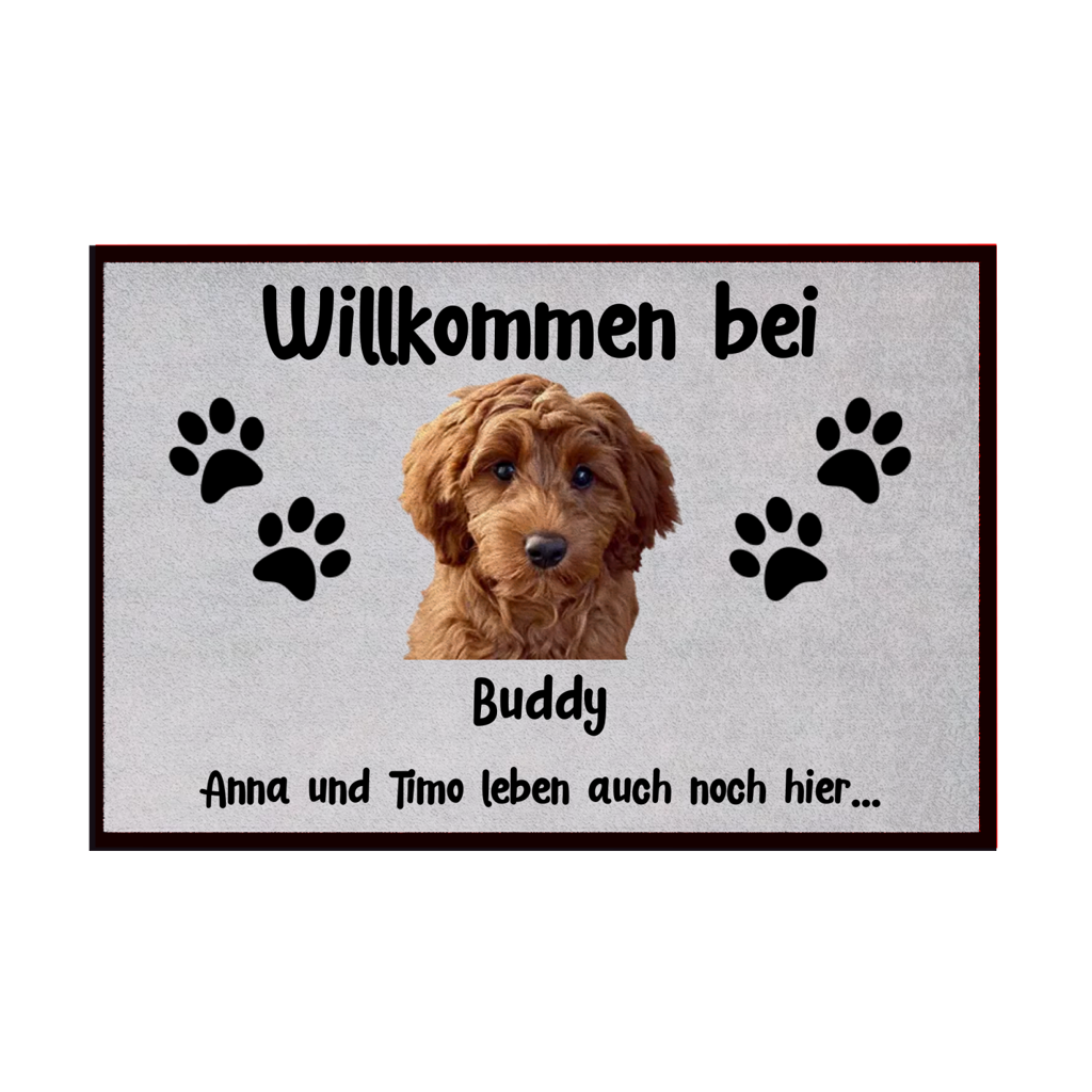 Fußmatte mit Tierfoto