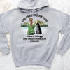 Eine Frau und ihr Hund - Personalisierter Hoodie