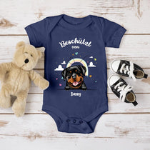 Beschützt von - Personalisierter Baby Body - Kurz - Hund & Katze