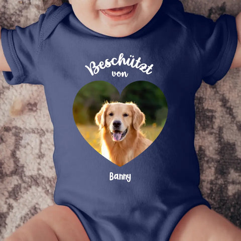 Beschütz von - Personalisierter Foto Baby Body