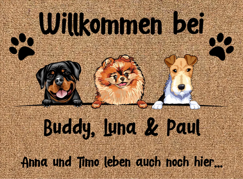 Personalisierte Fußmatte