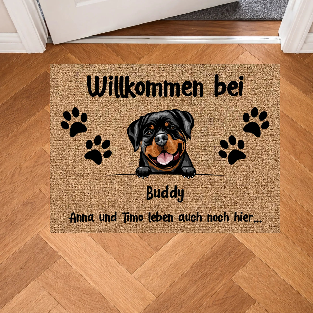 Personalisierte Fußmatte