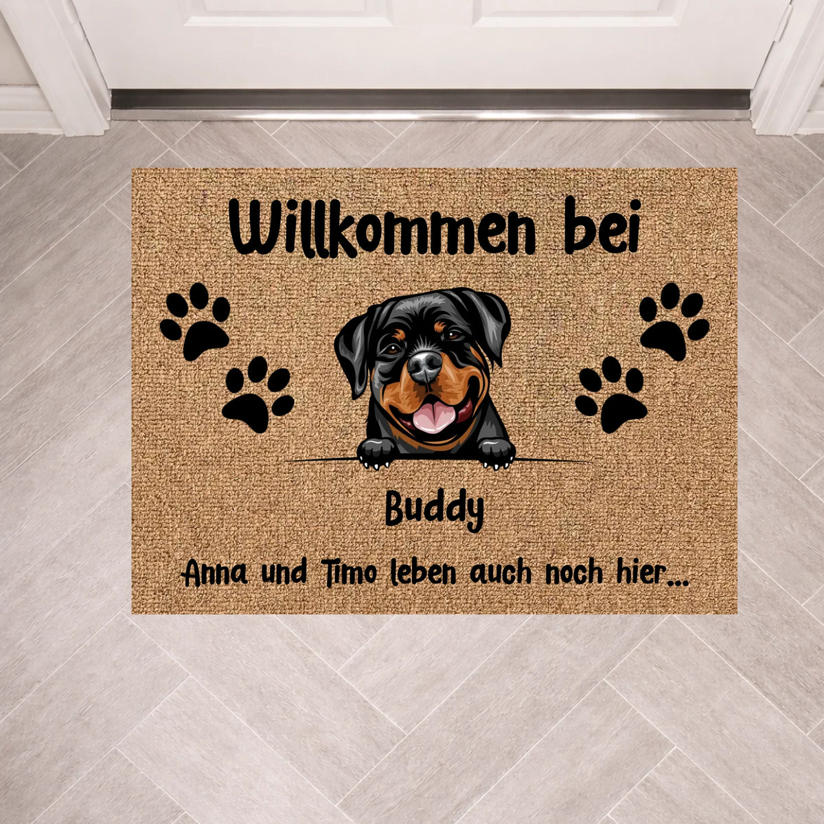 Personalisierte Fußmatte