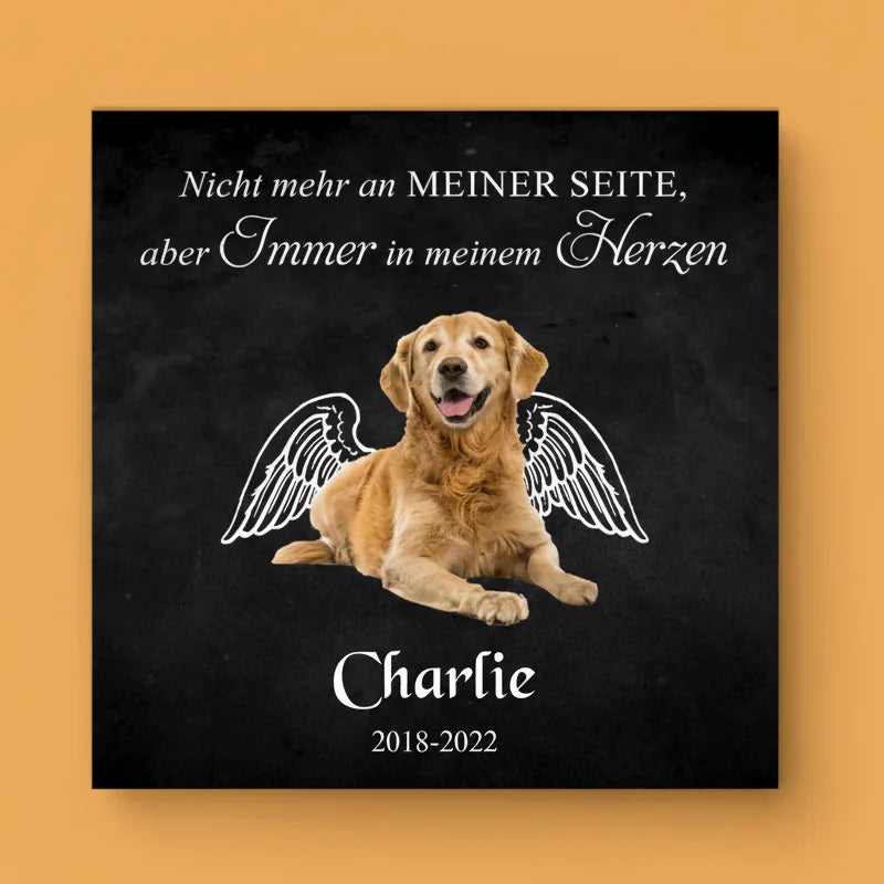 Personalisierte Leinwand - Engel Denkmal