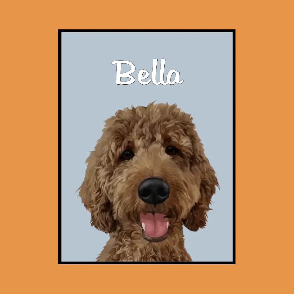 Minimalistisches Tierportrait