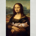 Mona Lisa mit Katze Stil