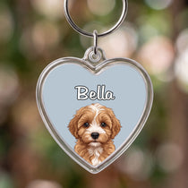 Heart Keyring cut out mockup 2
