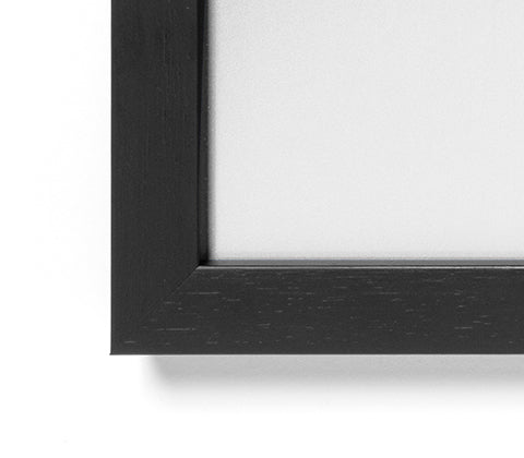 Upgrade: Fertig gerahmt + mit Glasfront (30x40)