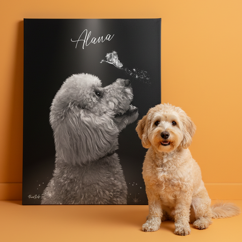 Personalisiertes Portrait - Butterfly Engel Exklusiv Stil