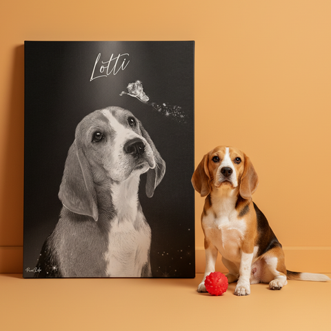 Personalisiertes Portrait - Butterfly Engel Exklusiv Stil