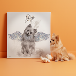 Personalisiertes Portrait - Diamant Engel Stil