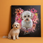 Personalisiertes Portrait - Floral Engel Stil