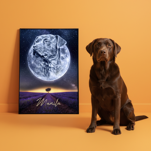 Personalisiertes Portrait - Mond Stil