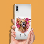 Personalisierte Portrait Handyhülle – Floral Engel Stil