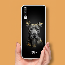Personalisierte Portrait Handyhülle – Gold Stil