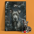 Personalisiertes Portrait Poster und Leinwand - Rauch Stil