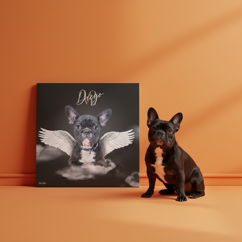 Personalisiertes Portrait - Weißer Engel Stil