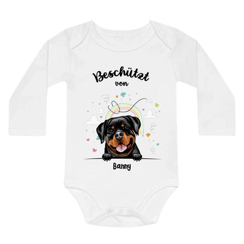 Beschützt von - Personalisierter Baby Body