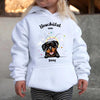 Beschützt von - Personalisierter Kinder Hoodie - Hund & Katze