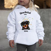 Beschützt von - Personalisierter Kinder Hoodie - Hund & Katze - farbig