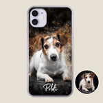 Personalisierte Portrait Handyhülle – Aquarell Stil