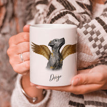Personalisierte Portrait Tasse – Goldener Engel Stil