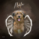 Personalisiertes Portrait - Wasserfarben Engel Stil