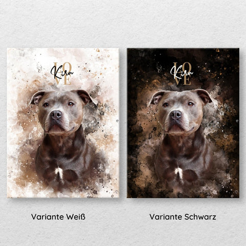 Personalisierte Portrait Leinwand - PawsLife