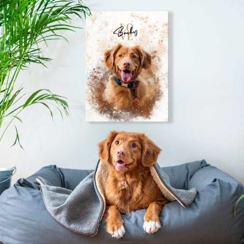 Personalisierte Portrait Leinwand - PawsLife