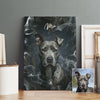 Personalisierte Portrait Leinwand - Rauch Stil - PawsLife