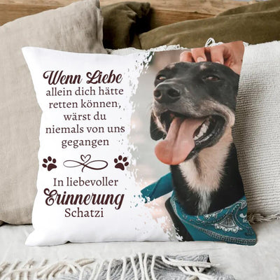 Personalisiertes Foto Kissen - Wenn Liebe allein - PawsLife