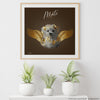 Personalisiertes Portrait - Goldener Engel Stil - PawsLife
