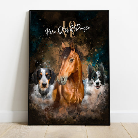 Personalisiertes Portrait Poster - PawsLife