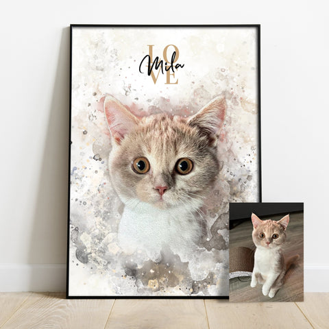 Personalisiertes Portrait Poster - PawsLife