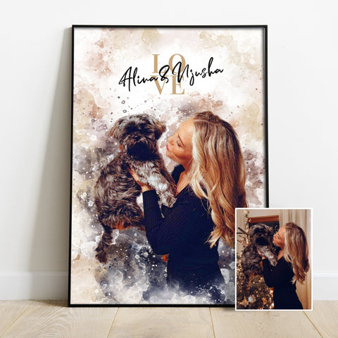 Personalisiertes Portrait Poster - PawsLife