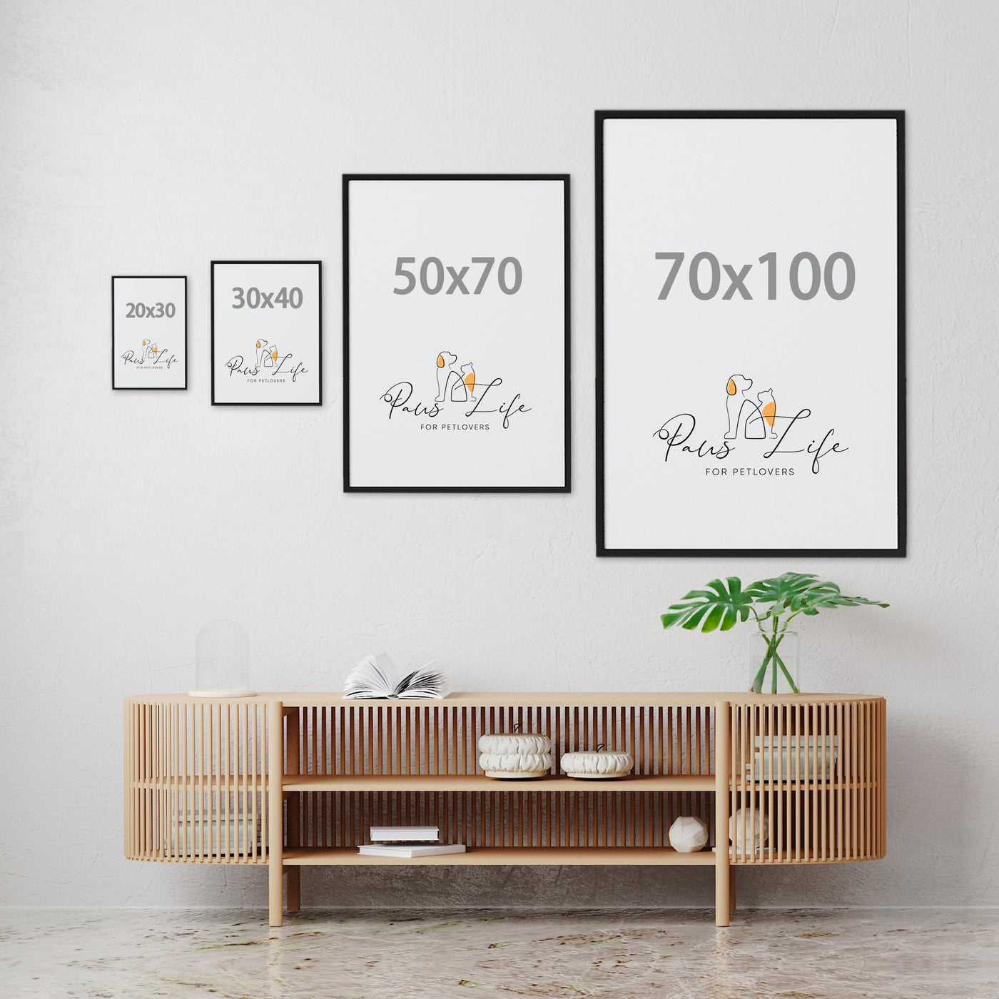 Personalisiertes Portrait Poster – Aquarell Stil - PawsLife