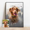 Personalisiertes Portrait Poster – Natur Stil - PawsLife