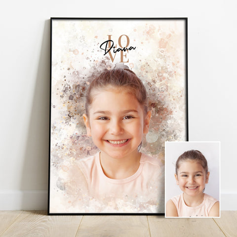 Personalisiertes Portrait Poster – Personen - PawsLife