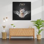 Personalisiertes Portrait - Silberner Engel Stil - PawsLife